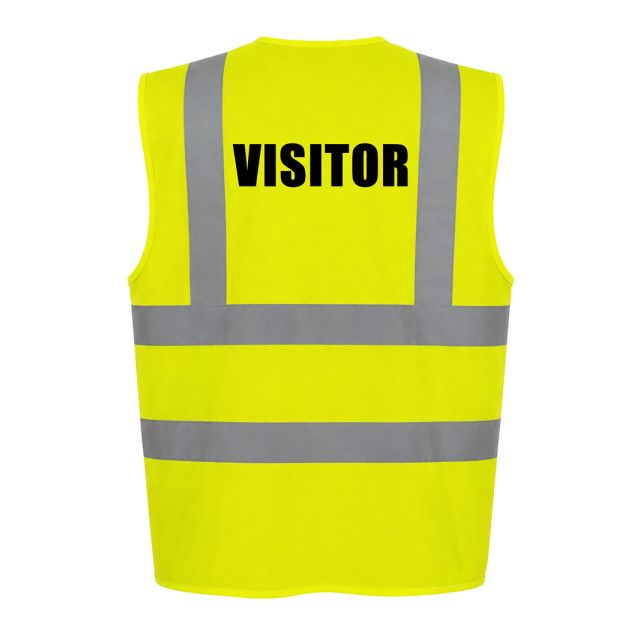 Pre-Printed Visitors Hi Vis Vest