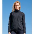 Model wearing SOL's Ladies Factor Recycled Micro Fleece Jacket