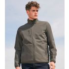Model wearing SOL's Falcon Recycled Softshell Jacket