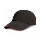 Result Low Profile Heavy Brushed Cotton Cap with Sandwich Peak