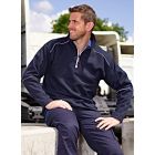 Model wearing ORN Fireback 14 Zip Sweatshirt