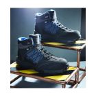safety boot for work with padded ankle support