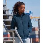 Model wearing Russell Ladies Cross Padded Jacket