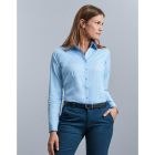 Russell Collection Ladies Long Sleeve Tailored Herringbone Shirt