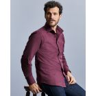 Russell Collection Mens Long Sleeve Fitted Stretch Shirt
