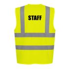 Pre-Printed STAFF Hi Vis Vest