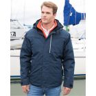 Male model wearing Result Work-Guard Denim Texture Rugged Jacket