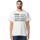 1000 Bundle Screen Printed Heavyweight T Shirts