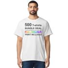 500 Bundle Printed Heavyweight T Shirts