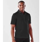 Model wearing Black/Dolphin Stormtech Mens Endurance HD Polo