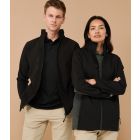 Model wearing Henbury Unisex Contrast Softshell Jacket