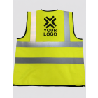 Back view of Yellow Hi Vis Vest