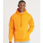 Model wearing Just Hoods AWDis Electric Hoodie