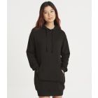 Model wearing Just Hoods AWDis Ladies Hoodie Dress