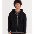 Model wearing Just Hoods AWDis Organic Zoodie