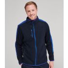 Model wearing Finden + Hales Unisex Micro Fleece Jacket