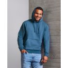 Model wearing Russell Mens Authentic Hooded Sweat