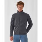 Model wearing B&C ID.501 Mens Micro Fleece Full Zip