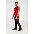 Model wearing Portwest PW2 Cotton Comfort Polo Shirt Short Sleeved