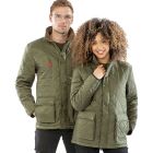 Model wearing Result Urban Cheltenham Gold Jacket