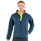 Model wearing Result Genuine Recycled Compass Padded Softshell Jacket