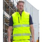 Model wearing Result Safe-Guard Reversible Soft Padded Safety Gilet