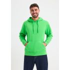 Model wearing Uneek Deluxe Hooded Sweatshirt