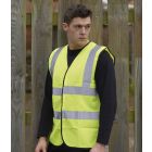Model wearing Warrior Hi Vis Waistcoat