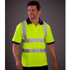 Model wearing Yoko Hi Vis Polo Shirt