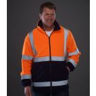 Model wearing Yoko Hi Vis Heavyweight Fleece Jacket