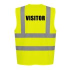 Pre-Printed Visitors Hi Vis Vest