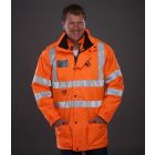 Model wearing Yoko Hi Vis Multi-Function 7-in-1 Jacket