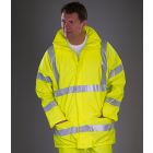 Model wearing Yoko Hi Vis Flex U-dry Jacket