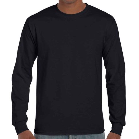 Gildan Adult Ultra Cotton Long-Sleeve T-Shirt - Soft Jersey, Ash Grey, Size X-Large (G2400)