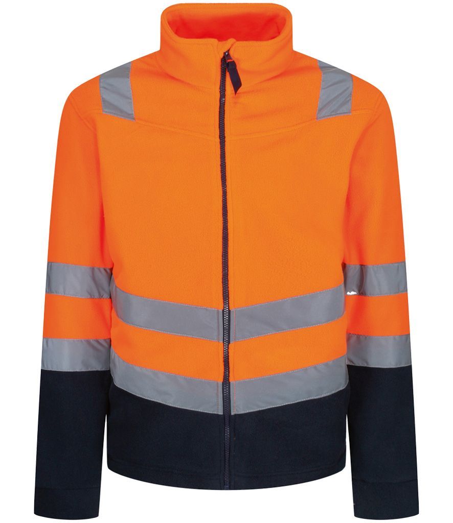 Polaire Professionnelle Haute Visibilité Regatta Pro Contract Thor - Orange Fluo - Homme - NEUF