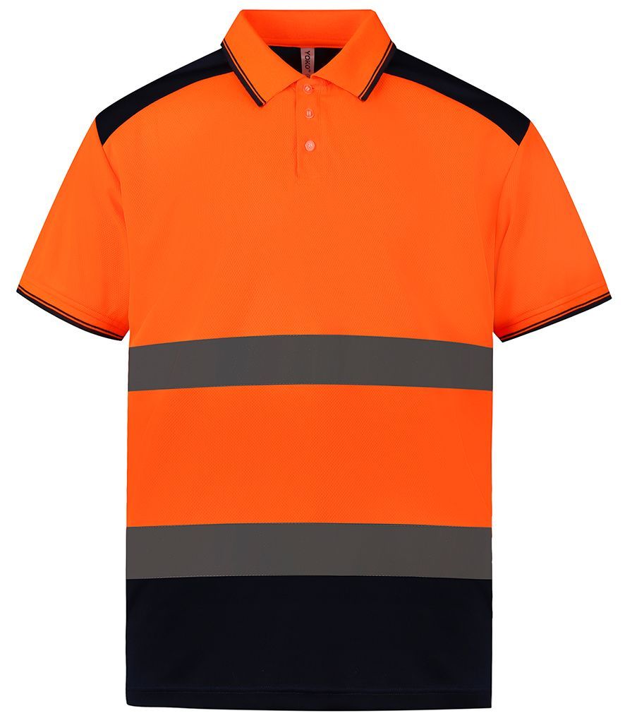 Two Tone Short Sleeve Polo Shirt by Yoko at XAMAX®