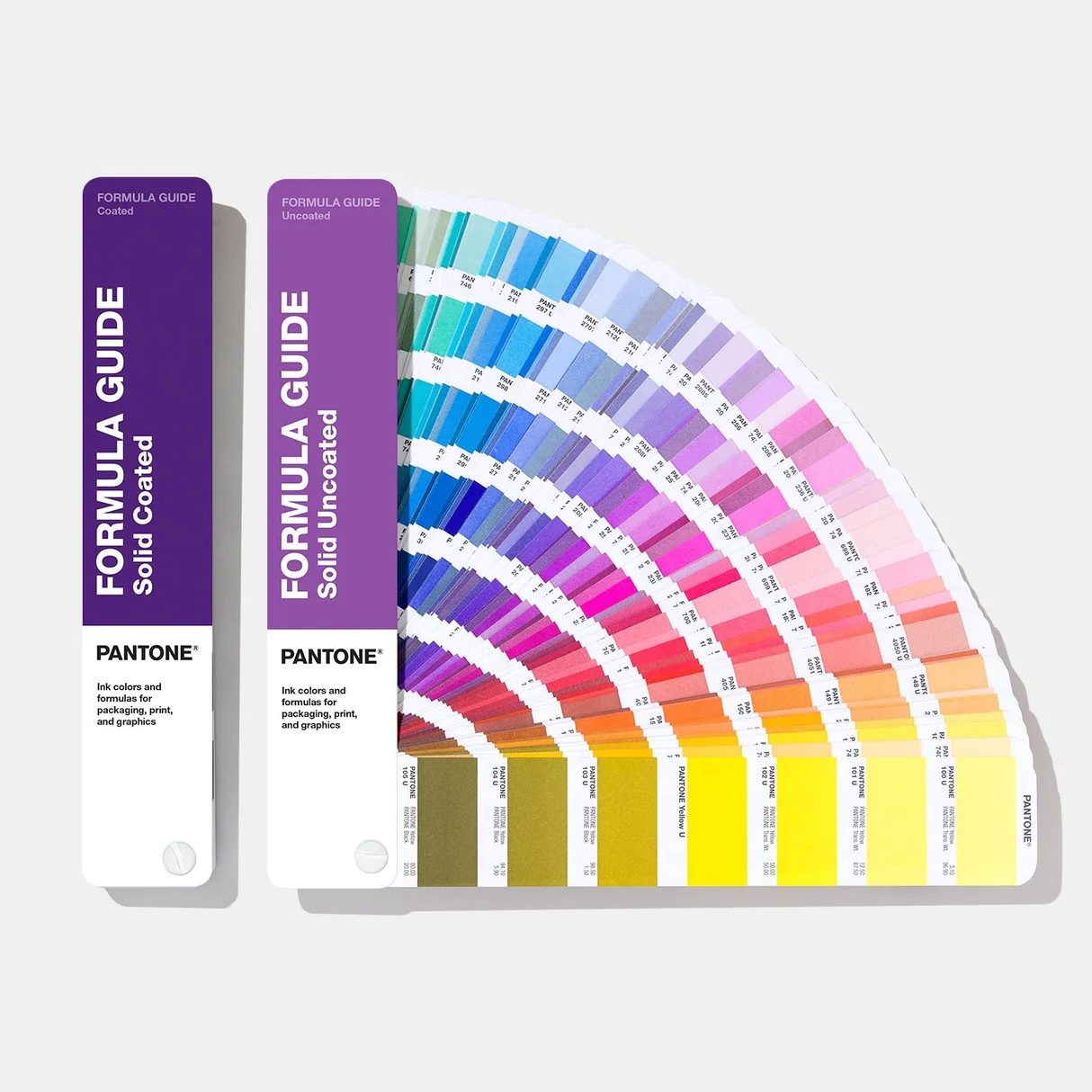 Pantone guidebook used for screen printing colour reference