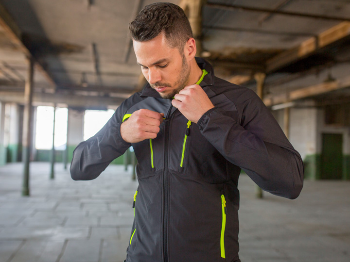 Model wearing Portwest DX4 outerwear