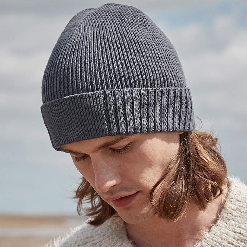 Embroidered beanies and bobble hats for outdoor workwear teams, staff uniforms, fleeces, polo shirts and cold-weather workplace clothing