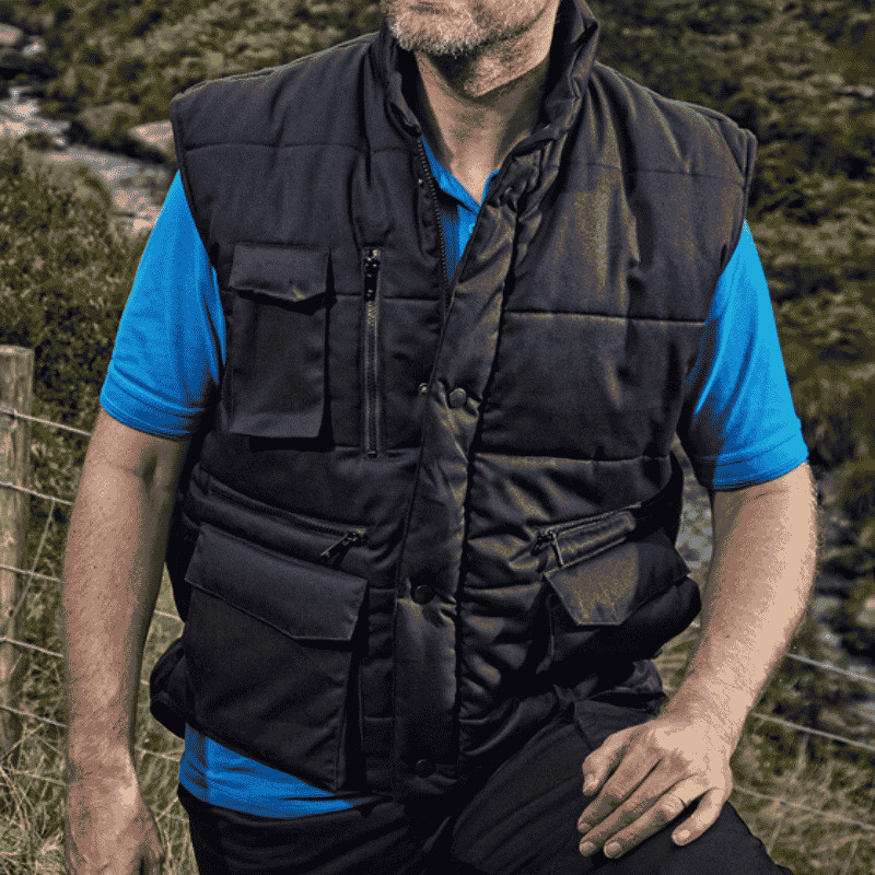 Body warmers and gilets for practical workwear layers, staff uniforms and indoor-outdoor teams