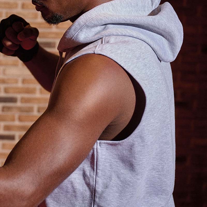 Cropped and sleeveless hoodies for casual branded clothing, clubs, events and promotional ranges
