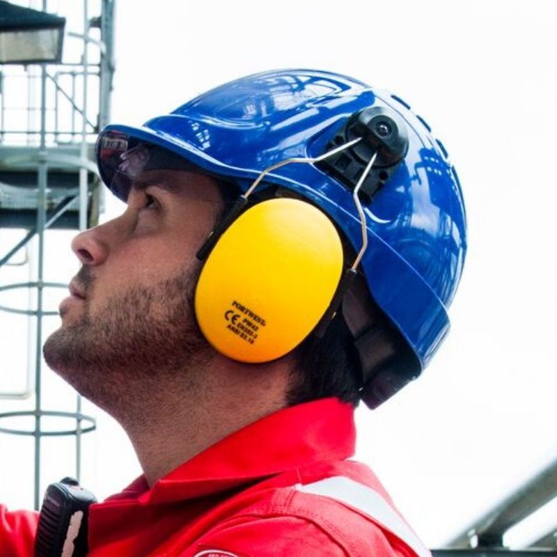 Ear defenders, ear plugs and hearing protection accessories for noisy workplaces, construction, engineering, manufacturing and site teams