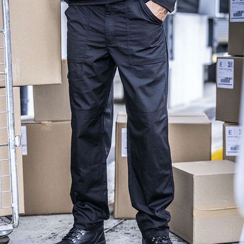 Work trousers for durable practical staff clothing, trades, warehouses and workplace uniforms