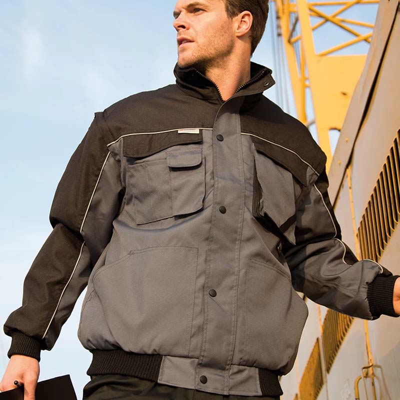 Utility jackets for practical durable workwear, outdoor teams, trades and site roles