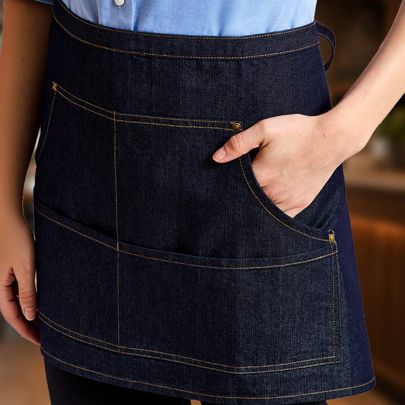 Waist aprons for bars, caf&eacute;s, restaurants, waiting staff, food counters, hospitality teams and events