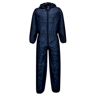 A Blue Disposable Coverall