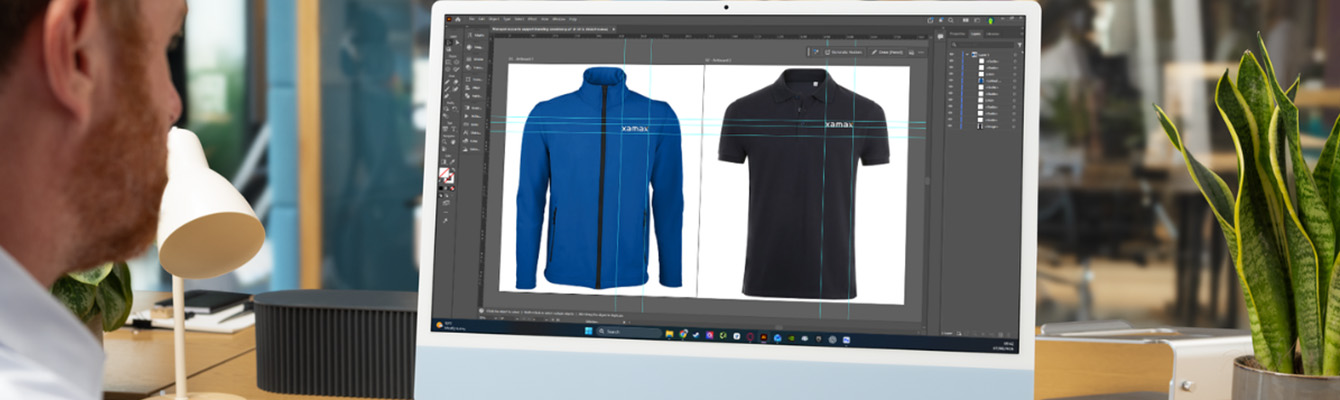 Branding consistency for managed workwear accounts, retained logo artwork and approved garment decoration