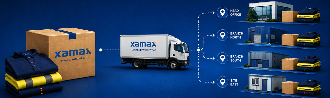 Multi-site workwear fulfilment for departments, branches, locations and wearer-packed orders
