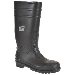 A single Safety Wellington Boot