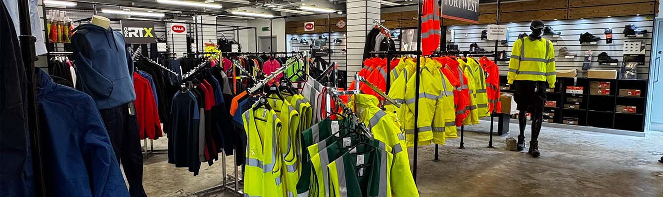 Logo workwear, embroidery, print, PPE and safety clothing support at XAMAX near Wakefield